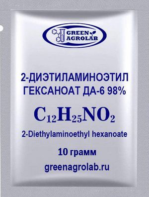 2-Диэтиламиноэтил гексаноат (ДА-6, DA-6, C12H25NO2, CAS NO.: 10369-83-2) - 10 грамм