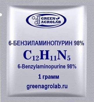 6-Бензиламинопурин (6-БАП, 6-BA, 6-Бензиладенин, C12H11N5, CAS NO.: 1214-39-7) - 1 грамм