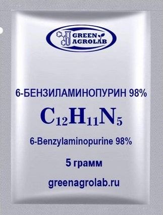 6-Бензиламинопурин (6-БАП, 6-BA, 6-Бензиладенин, C12H11N5, CAS NO.: 1214-39-7) - 5 грамм