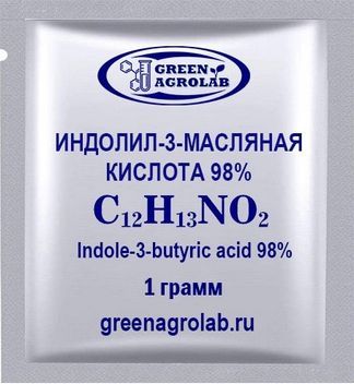 Индолилмасляная кислота (ИМК, IBA, ИБК, Индол-3-масляная кислота, Индолил-3-масляная кислота, 1Н-Индол-3-бутановая кислота, C12H13NO2, CAS NO.: 133-32-4) - 1 грамм