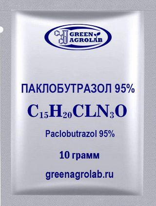 Паклобутразол (ПБЗ, Paclobutrazol, PBZ, C15H20ClN3O, CAS NO.: 76738-62-0) - 10 грамм