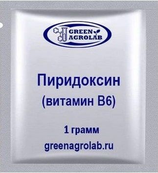 Витамин B6 (Пиридоксин, Пиридоксина гидрохлорид) - 1 грамм 